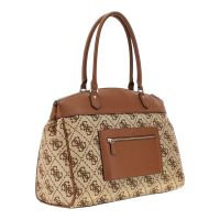 Guess - Audrey Logo Deluxe Dome Tote - Cognac