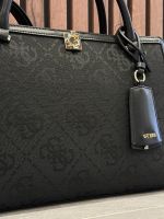 Guess - Audrey Logo Girlfriend Satchel - Zwart