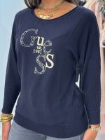Guess - Bat Sleeve Kassidy Logo Swtr - Blauw
