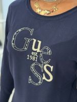 Guess - Bat Sleeve Kassidy Logo Swtr - Blauw