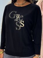 Guess - Bat Sleeve Kassidy Logo Swtr - Zwart