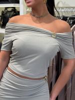 Guess - Brigitte Off Shoulder Top - Groen