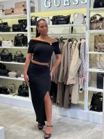 Guess - Brigitte Off Shoulder Top - Zwart