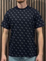 Guess - Cn Ss Jacquard 4G Knit Top - Blauw