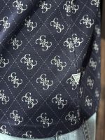 Guess - Cn Ss Jacquard 4G Knit Top - Blauw