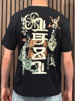 Guess - Cn Ss Japan Signs Oversize Tee - Zwart