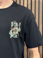 Guess - Cn Ss Japan Signs Oversize Tee - Zwart