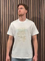 Guess - Cn Ss Logo Floreal Embro Tee - Wit