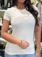 Guess - Cn Ss Logo Lace Tee - Roze