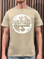 Guess - Cn Ss Patch Logo 4G Tee - Beige