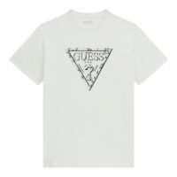 Guess - Cn Ss Triangle Leaves Embroide - Wit