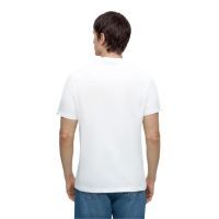Guess - Cn Ss Triangle Leaves Embroide - Wit