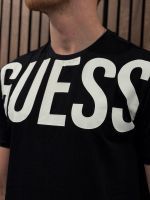 Guess - Cn Ss Ultra Logo T-shirt - Zwart