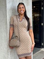 Guess - Coleen Logo Top Zip Crossbody - Bruin