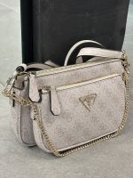 Guess - Noelle Dbl Pouch Crossbody - Beige