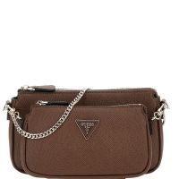 Guess - Noelle Dbl Pouch Crossbody - Bruin