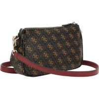 Guess - Noelle Dbl Pouch Crossbody - Bruin