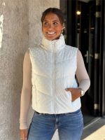 Guess - Daisy Crop Logo Vest - Wit