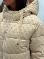 Guess - Daisy Puffer Logo Flock - Beige