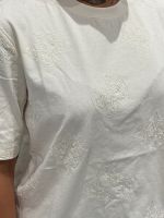 Guess Active - Peony Aop Embroidery Boxy Tee - Beige