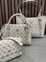 Guess - Daryna II 2 Comp Satchel - Beige