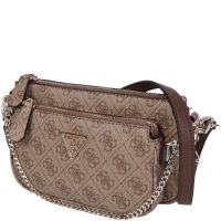 Guess - Noelle Dbl Pouch Crossbody - Beige