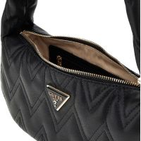 Guess - Eda Top Zip Shoulder Bag - Zwart