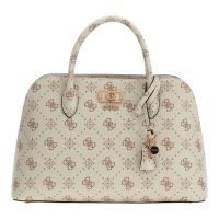 Guess - Emelie Logo 2 Comp Satchel - Beige