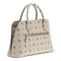 Guess - Emelie Logo 2 Comp Satchel - Beige
