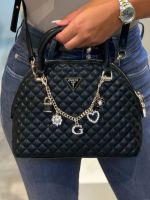 Guess - Everlee Dome Satchel - Zwart