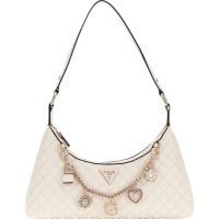 Guess - Everlee Top Zip Shoulder Bag - Wit