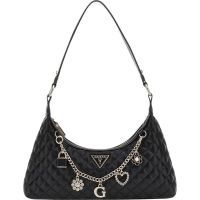 Guess - Everlee Top Zip Shoulder Bag - Zwart