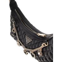 Guess - Everlee Top Zip Shoulder Bag - Zwart