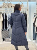 Guess - Gloria Quilted Long Puffer - Blauw