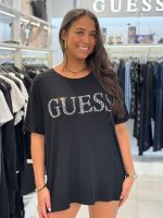Guess - Guess Logo Long Ss Tee - Zwart