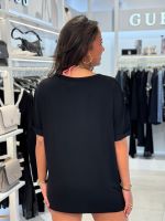 Guess - Guess Logo Long Ss Tee - Zwart