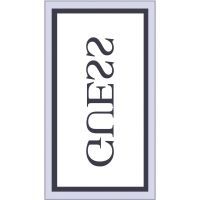 Guess - Towel Jacquard Guess Frame - Blauw