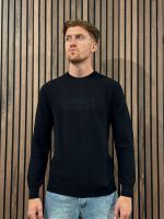 Guess - Harrison Cn Ls Stitch Logo Swt - Zwart