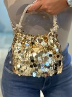 Guess - Holiday Shine Mini Pouch - Goud