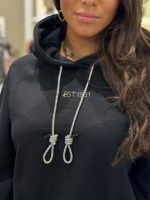 Guess - Hooded Krystal Sweatshirt - Zwart