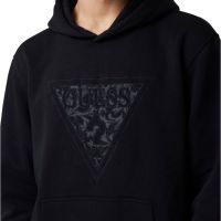 Guess - Embroidered Triangle Hoodie Sw - Zwart