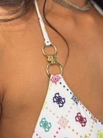 Guess - Ines Rem Padding Triangle Bikini Topje - Wit