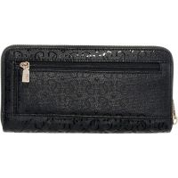 Guess - Isemay Slg Large Zip Around - Zwart