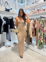 Guess - Sl Keyhole Cynthia Dress - Goud