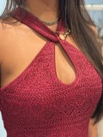 Guess - Sl Keyhole Cynthia Dress - Rood