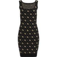 Guess - Sarah 4G Sl Dress Swtr - Zwart