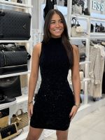 Guess - Sl Fn Calista Rhinestone Dress - Zwart