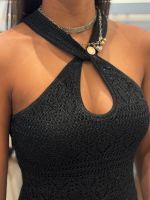 Guess - Sl Keyhole Cynthia Dress - Zwart