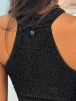 Guess - Sl Keyhole Cynthia Dress - Zwart