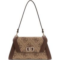 Guess - Karnilla Logo Flap Shldr Bag - Bruin